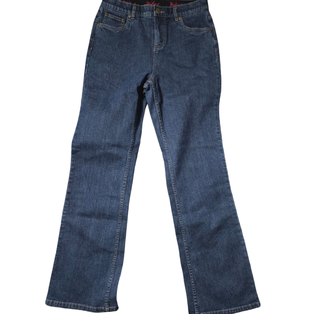NWT Woolrich Women’s Dark Wash Stretch Jeans Size 4 Straight Flare Denim‎